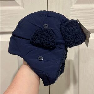 baby GAP Toddler Snow Trapper Hat Navy Blue Size S/M, 2-3 years old